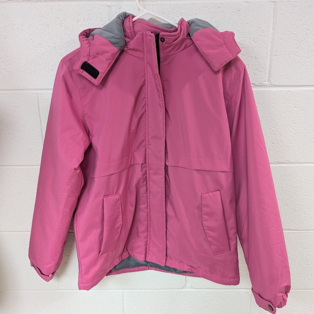 Z Show Pink Hooded Ski Jacket, 14/16